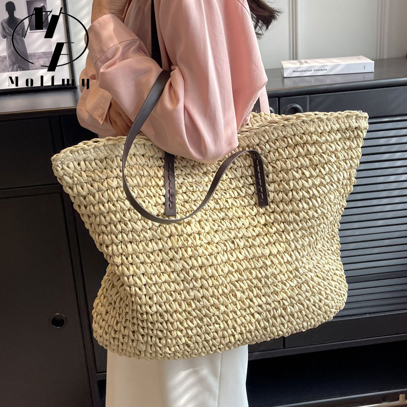 Bolsas Tote de Palha Trançada, - Linen Bag Bulk avaliação e preço